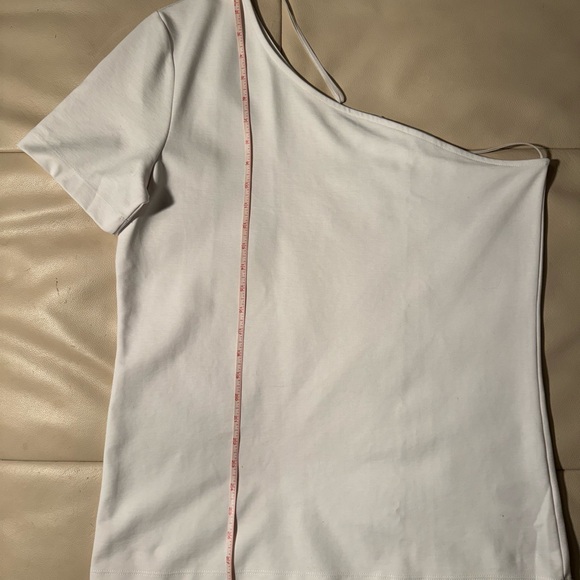 COS White One Shoulder Short Sleeve Tee NWOT - Picture 5 of 9